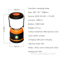 Led camping light outdoor rechargeable